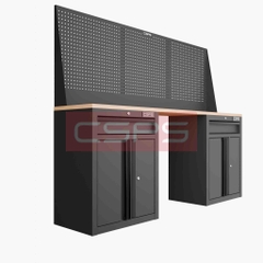 Tủ dụng cụ CSPS 183cm - 2 tủ màu đen/đỏ