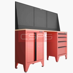 Tủ Dụng Cụ CSPS 183cm 2 Tủ Đen Đỏ Chuyên Nghiệp