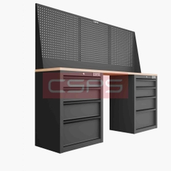 Tủ dụng cụ CSPS 183cm - 2 tủ màu đen/đỏ