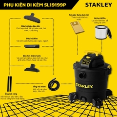 Máy hút bụi 3 chức năng - Khô/Ướt/Thổi -  Hiệu Stanley USA - SL19199P