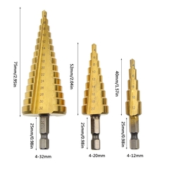 Bộ 3 Mũi Khoan Chóp Nón HSS INGCO AKSDS0301 chất lượng