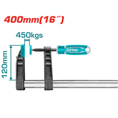 Kẹp Gỗ Chữ F 120x400mm Total THT1321202