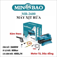 Máy xịt rửa 2600W MINBAO MB-2600