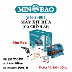 Máy xịt rửa chỉnh áp 2300W MINBAO MB-2300T