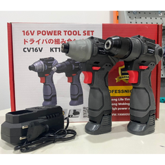 Combo Máy Khoan + Bắn Vít Pin 16V YMS-KT16-CV16 Yamasu YMS-KT16-CV16