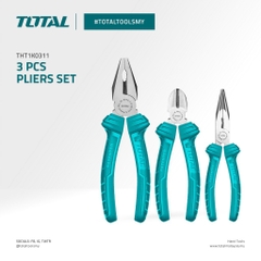 Bộ 3 kềm răng,cắt và mũi nhọn TOTAL THT1K0311