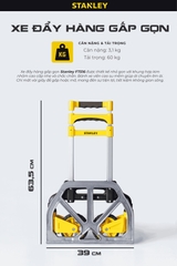 Xe đẩy hàng 2 bánh gấp gọn 60kg Stanley FT516