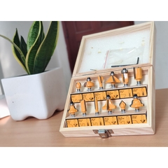 Bộ 12 mũi phay gỗ INGCO AKRT12141 6.3mm chính hãng