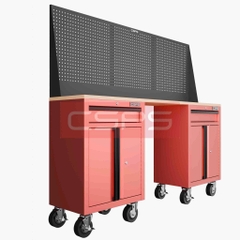 Tủ dụng cụ CSPS 183cm - 2 tủ màu đen/đỏ