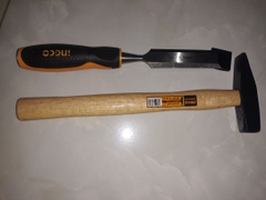 Búa đinh đầu dẹp và vuông cán gỗ Ingco HMH040300 chính hãng