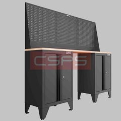 Tủ dụng cụ CSPS 183cm - 2 tủ màu đen/đỏ