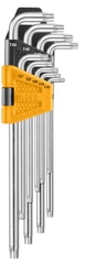 Bộ 9 chìa lục giác bông INGCO HHK13092 T10-T50 chính hãng