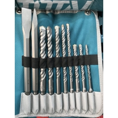 Bộ 10 mũi khoan gài và mũi đục - TACSD19101 chính hãng