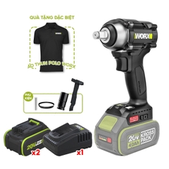 MÁY SIẾT BU LÔNG WE272 400N DÙNG PIN LI-ION 20V – WORX GREEN.