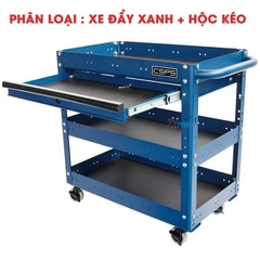 [Sale 8/8] Xe Đẩy Dụng Cụ CSPS 3 Tầng 71cm Xanh Dương