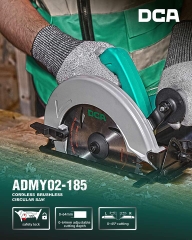 Máy cưa đĩa pin 20V DCA không chổi than - ADMY02-185BM