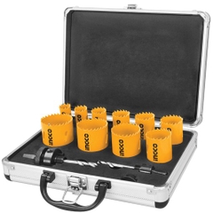 Bộ mũi khoét kim loại 12 chi tiết INGCO AKH0121 chính hãng