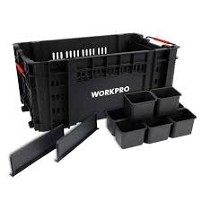 Hộp Đựng Dụng Cụ Nhựa Có Thể Xếp Chồng 557x332x250mm Workpro WP283028