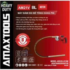 Thân Máy Đầm Dùi Bê Tông Dùng Pin Amaxtools ADG35-01SM 21V