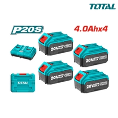 Bộ 4 pin và 1 sạc P20S TOTAL  TFBCLI20244