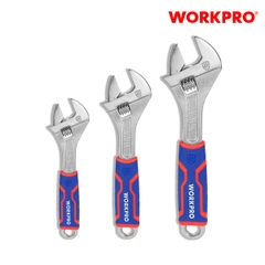 Bộ mỏ lết (bộ cờ lê điều chỉnh được), bằng thép CR-V (1 SET = 3 cái) WP202515