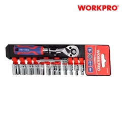 Bộ đầu cờ lê thay thế (1 set = 14 cái), kích thước 1/4 inch Workpro - WP202556