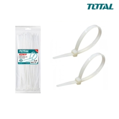 Bộ 100 dây rút nhựa trắng 150x2.5mm TOTAL THTCT15025