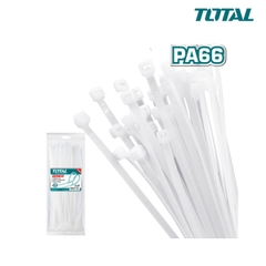 Bộ 100 dây rút nhựa trắng 150x2.5mm TOTAL THTCT15025