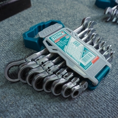 Bộ cờ lê vòng miệng 8 chi tiết 6-19mm Total THT102286