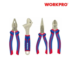 Bộ dụng cụ tổ hợp (gồm 3 kìm và 1 cờ lê điều chỉnh (mỏ lết) 1 Set = 4 cái Workpro - WP201009