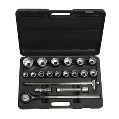 Bộ khẩu 3/4'' 12 cạnh hệ metric 19 chi tiết STANLEY 89-101