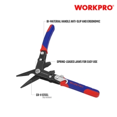 Bộ kìm 2in1 (1 SET = 2 cái) 1 kìm khớp trượt và 1 kìm mũi dài), kích thước 8 inches (200mm) Workpro WP231077