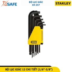 Bộ lục giác hệ in 12 chi tiết (1/16in - 3/8in) STANLEY 69-257