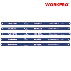 Bộ lưỡi cưa thẳng bằng kim loại 24TPI (1 set = 5 cái), kích thước 300mm (12 inches) Workpro - WP215033