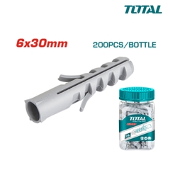 Bộ 200 tắc kê nhựa 6x30mm TOTAL WJSP0603011