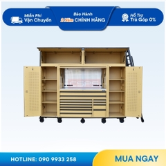 Bộ tủ đồ nghề CSPS 280cm màu nâu