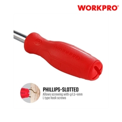 Bộ Tua vít đổi đầu 6 trong 1, thép hợp kim CR-V Workpro - WP221066