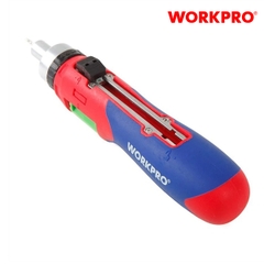 Bộ Tua vít tự động 24 cái gồm (đầu hình hoa khế, đầu dẹt, đầu vuông, đầu sao) Workpro - WP221056