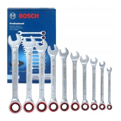 Bộ Cờ Lê Vòng Miệng Tự Động 10 Món Bosch 1600A02AU0