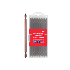 Bộ Đầu Vặn Vít 2 Đầu Bake 100mm X PH2 1 Bộ = 10 Cái Workpro WP408160