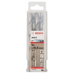 Mũi Khoan Sắt HSS-G 10.5mm (Hộp 5 Mũi) Bosch 2608595078