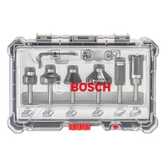 Bộ Mũi Phay Cạnh 6 Món (Mới) Bosch 2607017470
