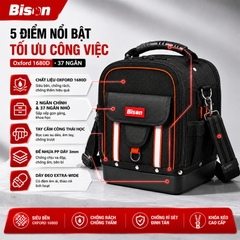 [Sale 9/9] Túi Đồ Nghề Bison Pro BS811608