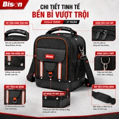 [Sale 9/9] Túi Đồ Nghề Bison Pro BS811608