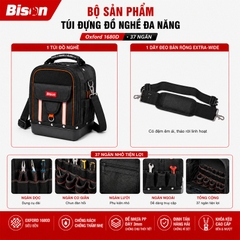 [Sale 9/9] Túi Đồ Nghề Bison Pro BS811608