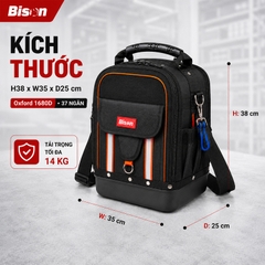 [Sale 9/9] Túi Đồ Nghề Bison Pro BS811608