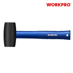 Búa cao su đầu đen 450gram (116OZ), cán bọc nhựa Workpro - WP241041