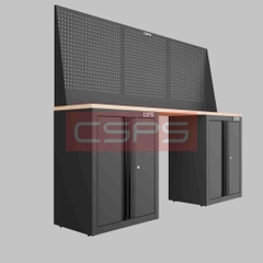 Tủ dụng cụ CSPS 183cm - 2 tủ màu đen/đỏ