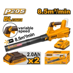 Máy Thổi Bụi Dùng Pin 20V-8.5m3/min (chỉnh Tốc) INGCO CABLI204282