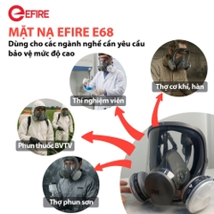 Mặt Nạ Phòng Độc EFIRE E68 Trọn Bộ (phin hữu cơ)